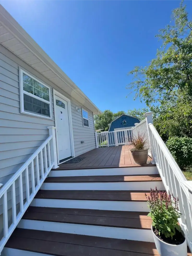 Home extension in Reston, VA featuring outdoor access.