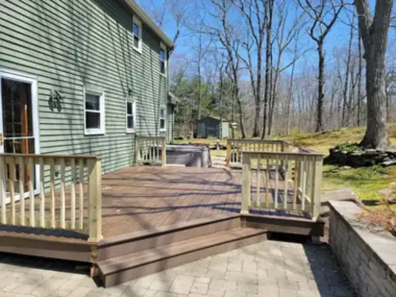 Patio renovation in Loudoun County, VA ideal for social gatherings.