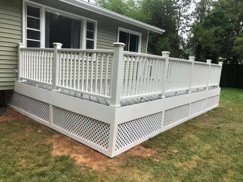 Portico installation in Chevy Chase with a stylish outdoor entrance.