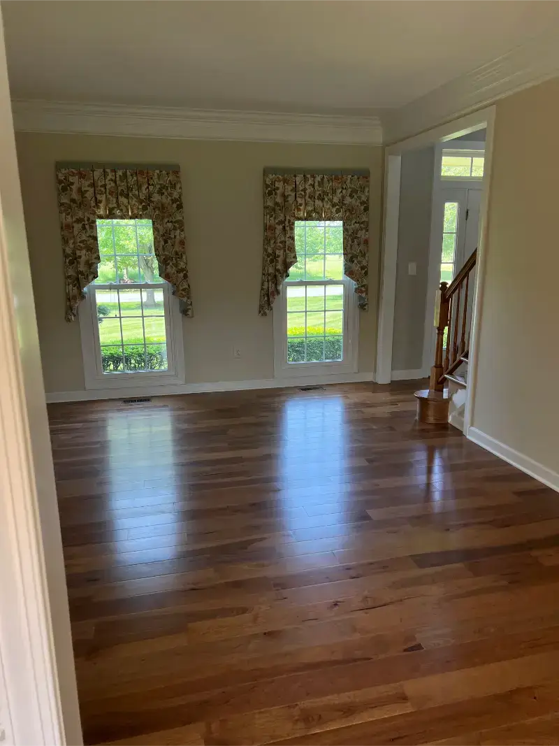 Full home renovation in Vienna with custom cabinetry and hardwood flooring.